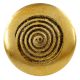 Round Spiral Antique Golden Aluminium Cabinet Knob